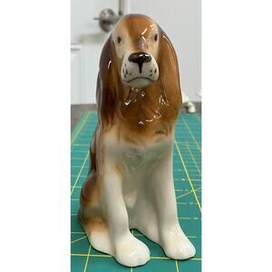 Vtg Royal Dux Cocker Spaniel Porcelain Figurine AAA2024JM
